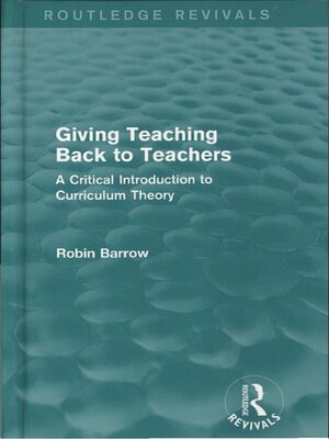cover image of Giving teaching back to teachers